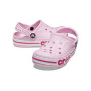 Crocs 207018-6TG Kids Bayaband Clog Lightweight Waterproof Toddler Shoes Ballerina Pink 9
