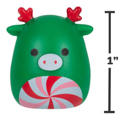 Jazwares Squishmallows Squish-a-longs Holiday Countdown Advent Calendar 2025, 24 Mini-Squish Collectibles, Squeezable Plastic, Portable Ring Accessory
