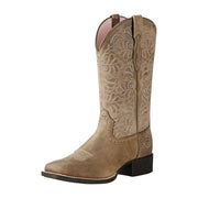 Ariat 10019906 Round Up Remuda Western Boots for Ladies - Brown Bomber - 7M