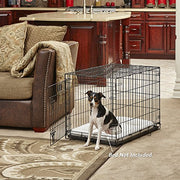 MidWest Homes for Pets 1530 iCrate Single Door and Double Door Folding Metal Dog Crates