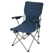 Ozark Trail Hard Arm Chair, Durable Polyester Seat, Strong Powder-Coated Steel Frame, Portable, Hanging Cup Holder, Foldable with Shoulder Strap