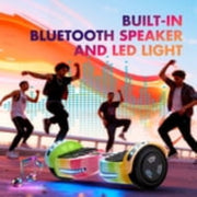 Tcdjtc Hoverboard with Bluetooth and Led Lights, Balance Board for Kids - Enhanced Safety