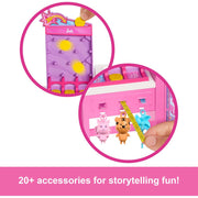 Mattel Barbie Mysteries Beach Detectives Playset with Malibu Doll, Cotton Candy Machine, Interactive Game Booth, Over 20 Accessories