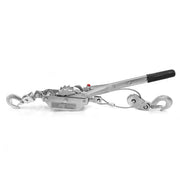 Hyper Tough 2 Ton Steel Dual Gear Power Puller, 4000 lbs Load Capacity, Hand Operated, Galvanized Finish