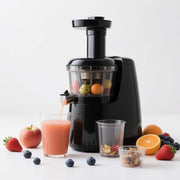 Ecoself Cold Press Juicer, 5.3 Inch Extra Large Feed Chute, 1.7L Capacity, 250W Motor, Black
