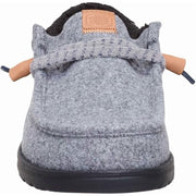 Hey Dude Wally Cozy Plaid Men's Casual Loafers, Lightweight Slip-On with Memory Foam Insole, Smoke Grey Multi, Size 10, 44341