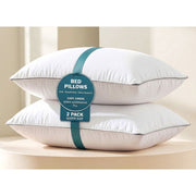Casa Platino Bed Pillows Set of 2, Queen Size, Medium-Firm Support, Hypoallergenic Microfiber, Luxury Hotel Collection, 20 x 30 in, 90GMF2PK-QEN
