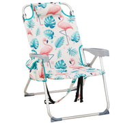Ktaxon Backpack Beach Chair, 5-Position Adjustable Foldable Outdoor Folding Chair, Lightweight Aluminum Frame, Waterproof 600D Polyester, Includes Back Storage Bag and Cooler Pouch, Pink