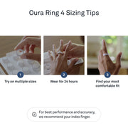 Oura Ring 4 Ceramic Smart Ring, Petal Color, Size 8, Titanium Durable Design
