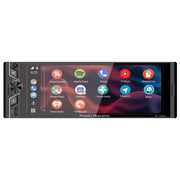 Power Acoustik Car Stereo, Single DIN, 6.5-Inch Color Touchscreen, Wireless Apple CarPlay, Android Auto, Bluetooth 5.0, USB Input, Backup Camera Support, CP-71WAK