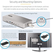 StarTech 132N-TB4USB4DOCK Thunderbolt 4 Multi-Display Docking Station, Quad/Triple/Dual Monitor Dock