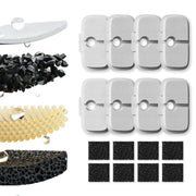 Petlibro Dockstream Pet Water Fountain Replacement Filter, 8-Pack, White, Carbon Multi-Layer Filtration, PL-FF005-02W