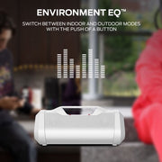 Monster 2MNSK0928W0L2 Blaster 3.0 Portable Speaker, 120W Wireless Bluetooth Speaker, IPX5 Rechargeable Waterproof Bluetooth Speaker with USB Charge Out & Aux Input, White