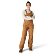 Carhartt Women's Washed Duck Insulated Bib Overall, Brown, Large, 104049