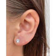 Allure Gems Brilliance Fine Jewelry 1 Carat T.W. Diamond 10 Kt White Gold Solitaire Studs (H-I I2) IGI Certified