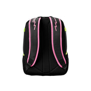 Louisville Slugger Party Animals Powerized Stick Baseball Backpack, Black and Neon Pink, Holds 2 Bats, Model WB5763701