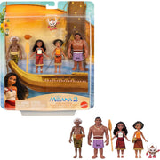 Mattel Disney Moana 2 Moana's Canoe Crew Playset with 5 Small Dolls in Adventure Outfits and 3 Accessories