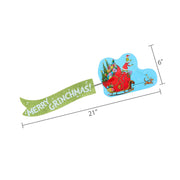 Mr. Christmas Grinch Sleigh Animated Christmas Tree Topper, 21.75 in, Green