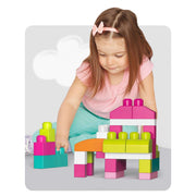 Mega Bloks DCH62 First Builders Big Building Bag, 80-Piece, Pink