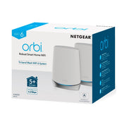 NETGEAR RBK752-100NAS Orbi AX4200 Tri-Band Mesh Wi-Fi 6 System (2-pack) - White