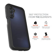 Body Glove 100090204 Tidal Waterproof Phone Case for Samsung Galaxy A15 5G Black/Gray
