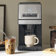 Cuisinart Custom Grind & Brew Single-Cup Coffee Maker, Stainless Steel, Programmable, Adjustable Strength, Over Ice Feature, 24 oz Capacity, DGB-30