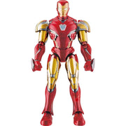Blokees Marvel Infinity Saga Champion Class Iron Man MK85 Action Figure, Light-Up Chest and Eyes, 39 Points of Articulation, Red, 5.3 in, 73923