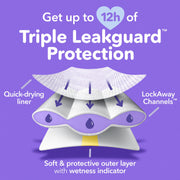 Luvs Platinum Protection Baby Diapers, Size 5, 72 Count, Triple Leakguard, Hypoallergenic, Bluey Pattern