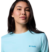 Columbia Tidal PFG Fish Star Long-Sleeve Shirt for Ladies - Gulf Stream/Fish Star Marlin - S