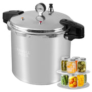 UNIFULL 24 Quart/23 Liter Pressure Cooker, Pressure Canner with Pressure Gauge, Pressure Relief Valve - 14 PSI, and Sealing Ring