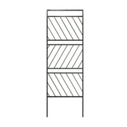 Expert Gardener 820071 Garden Trellis, Durable Black Powder Coated Steel, Chevron Pattern, 64in H x 21.7in W