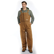 Carhartt Men's Loose Fit Firm Duck Insulated Biberall, Arctic-Weight Insulation, CORDURA Reinforced Kick Panels, Carhartt Brown, 4XL Short, 106682
