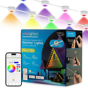 Enbrighten 84824 50ft Wi-Fi Eternity Lights, Permanent Outdoor Lights, 36 LEDs, White