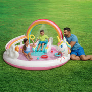 Bluescape Rainbow Unicorn Play Center, Inflatable Pool Game & Toys, Age 2 & Up, Unisex