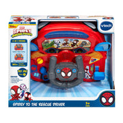 VTech Spidey & His Amazing Friends 2-in-1 Interactive Driver Educational Toy, Web-Crawler and Techno-Racer, Voices and Sound Effects, Ages 3+, 80-580600