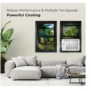 TCL W6W32 6,000 BTU Window Air Conditioner, 250 sq. ft., LED Display, Included Remote, White, W6W32