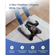 UPGO FB1123 Under Desk Ellipticals Electric, Elipse Leg Exerciser for Seniors Fully Assembled, Seated Pedal Exerciser with Remote Control & Non-Slip Pedals