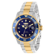Invicta Pro Diver Quartz Men's Watch, 40mm Stainless Steel Case, Blue Dial, Gold-Tone Link Bracelet, 37158