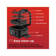 Instant Pot Instant Indoor Grill And Air Fryer 140-8001-01 - BLACK ONE SIZE