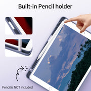 KVTVOU Tablet Keyboard Case for iPad 9th 8th 7th Generation 10.2 Inch, Detachable Wireless Bluetooth Keyboard, Pencil Holder, Stand Folio, Soft TPU Cover, Purple