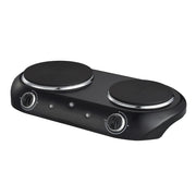 Mainstays MS9402482514-01 Die-Cast Double Burner, 1800 W, Black