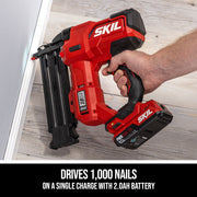 Skil PWR CORE 20 Cordless Brushless 20V 18Ga Brad Nailer Kit with 2.0Ah USB-C Battery and Charger, NA1800B-10