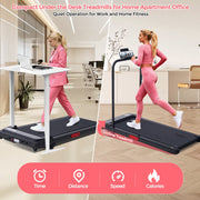 HevGlrm Walking Pad Treadmill with Incline, 3.0HP Motor, Detachable Handles, Compact Foldable Design, 0.6-7.6 MPH Speed, 350 lb Capacity