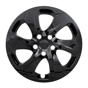COAST2COAST Wheel Cover Set, 17 Inch, 6-Spoke Gloss Black ABS Plastic, Fits 2019-2025 Toyota RAV4, Set of 4