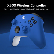 Microsoft QAU-00065/QAU-00001 XBOX Wireless Controller for XBOX Series X, XBOX Series S, XBOX One, Cloud-Enabled Devices - Shock Blue