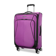 American Tourister 4 Kix 3.0 Softside Medium Spinner Luggage, Expandable, Hyper Violet, 360-Degree Dual Spinner Wheels, 158586-A839
