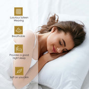 Luxor Treasures Superior Egyptian Cotton Blend Sheet Set, 400 Thread Count, Deep Pocket, Light Blue, Queen