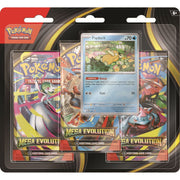 Pokemon 10-10050-122 TCG Mega Evolution Three-Booster Blister Pack, Over 180 Cards Including Mega Lucario ex and Mega Gardevoir ex, Trainer and Special Illustrated Cards