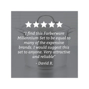 Farberware 75653 Millennium Stainless Steel Cookware 10-Piece Set, Stainless Steel