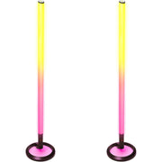 JBL PartyLight Stick Pair, Bluetooth Sync, IPX4 Splashproof, 360 LED Lightshow, Wireless Rechargeable